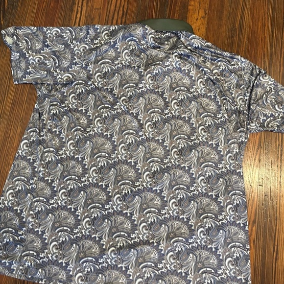Kilburne Finch Men’s Paisley Polo Short Sleeve Sz 3xl - Picture 2 of 6